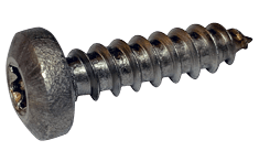 #12-11 x 1/2" 6-Lobe Pan Head Sheet Metal Screw, Type A, 18-8 Stainless Steel (Box of 2000)