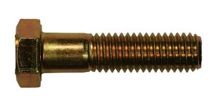 B1821BH050C163N - 1/2"-13 x 1 5/8" Hex Cap Screw, Grade BD, Zinc Yellow Plated (Box of 325)