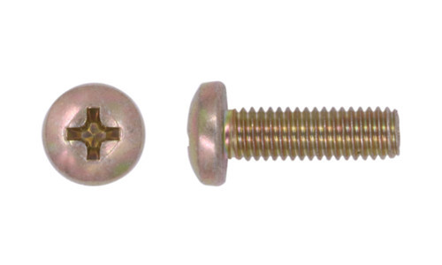 MS35206-230 Pan Phil M/S, Steel Cad Yellow (Box of 5000)