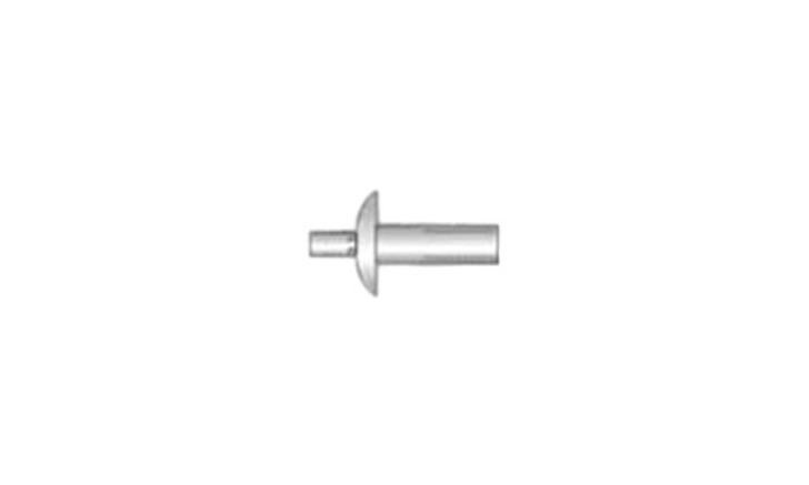 1/4 x 1/4" Aluminum/Aluminum Brazier Head Drive Pin Rivet (Box of 1000)