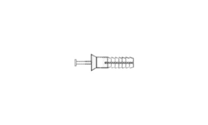 1/4 x 1" Nylon/Nylon Round Head Drive Pin Rivet (Box of 1000)