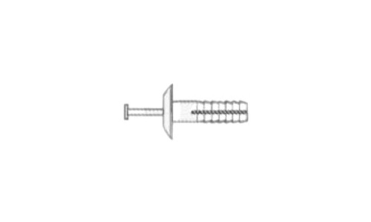 1/4 x 1" Nylon/Nylon (White) Truss Head Drive Pin Rivet (Box of 1000)