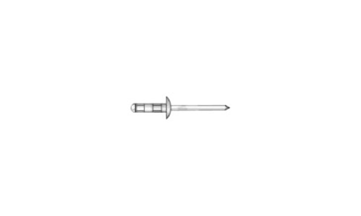 3/16" x .062-.250 Aluminum/Steel Brazier Head Multi-Grip Rivet (Box of 4000)