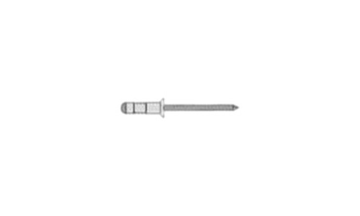 3/16" x .125-.312 Aluminum/Steel (Black Pin) Countersunk Head Multi-Grip Rivet (Box of 5000)