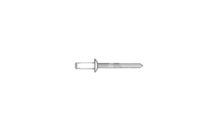 4-4 Aluminum/Aluminum (White Body) Dome Head Blind Rivet (Box of 10000)
