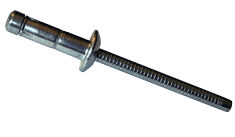 3/16" x .06-.14 Steel/Steel (Zinc Yellow)  Double-Locking Rivet, Dome Head (Box of 5000)