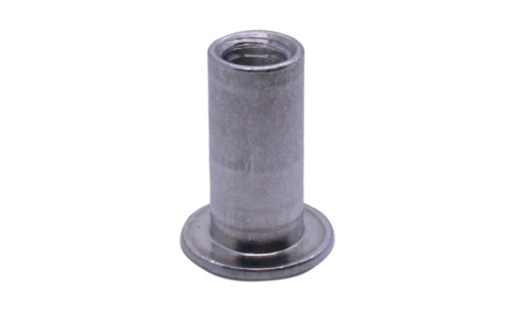 M4-0.7 x 2mm Threaded Insert, Large Flat Head, Aluminum (Box of 2000)