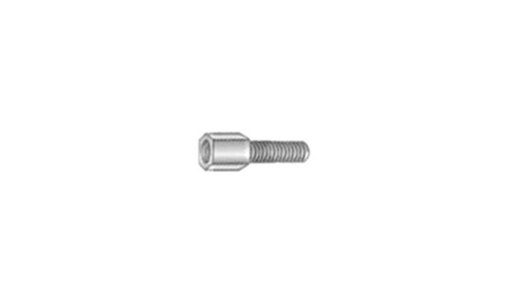 #4-40 x 7/16" Hex Jack Screw, Low Carbon Steel, Zinc (Box of 1500)