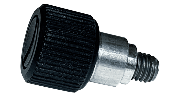 #8-32 x .440" x .250" Captive Panel Screw,  Flare-In Style, Black Finish (Package of 20)