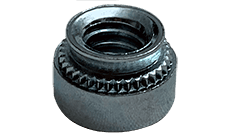 #4-40 - 0 Self Clinching Nut, Steel, Zinc Plated (Box of 10000)
