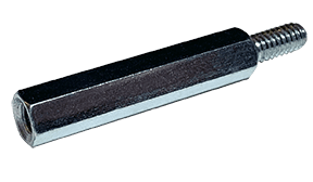 #6-32 x 7/16", 1/4" Male/Female Hex Standoff, Steel, Zinc (Box of 300)