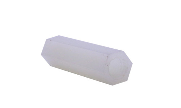 #8-32 x 5/8", 1/4" Female Hex Standoff, Nylon (Box of 1000)