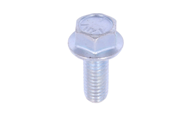 3/8"-16 x 1" Non-Serrated Flange Bolt, Grade 5, Zinc Clear (Box of 700)