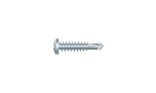1000 Count Phillips Pan Head #10 X 1" Self-Drilling Tek Screws - Zinc Coated Steel - By Lexar Industrial