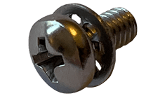 M4-0.7 x 6mm Pan Head Phillips SEMS Machine Screw, ISO 7045, 18-8 SS ...
