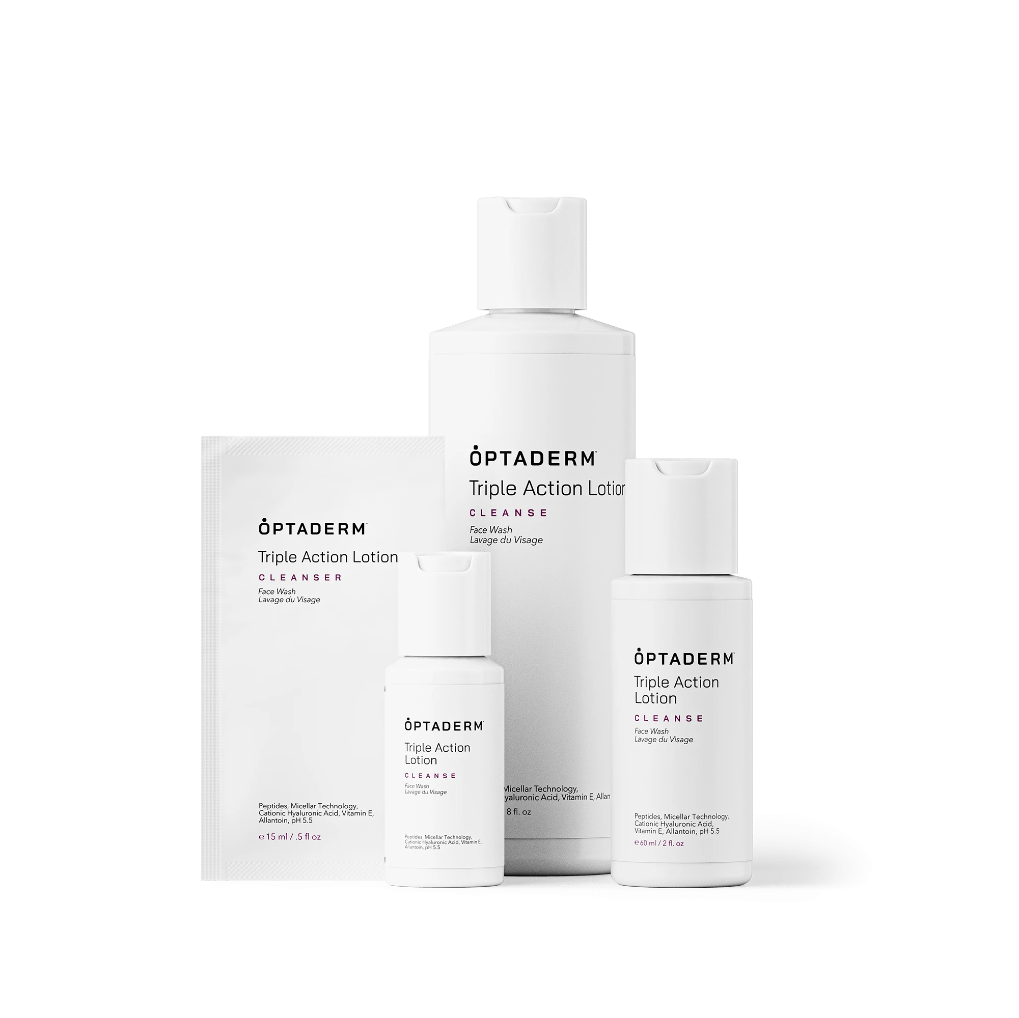 Triple Action Lotion bottles