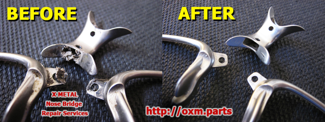 oakley x metal nose bridge repair