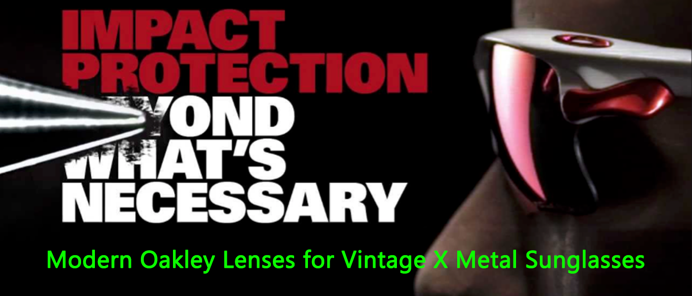 Oakley X Metal Tune Up, Repair, Parts, Lenses, Restorations 