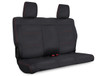 Rear Seat Cover for '07'10 Jeep Wrangler JK, 2 door - Black with Red Stitching