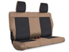 Rear Seat Cover for '07'10 Jeep Wrangler JK, 2 door - Black and tan