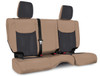 Rear Seat Cover for '13'18 Jeep Wrangler JK, 2 door - Black and tan