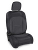 Front Seat Covers for Jeep Wrangler JL, 2 door; non-Rubicon (Pair) - Black and grey