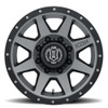 Icon Alloys Rebound Hd Titanium - 17 X 8.5 / 8 X 6.5 / 13Mm / 5.25" Bs
