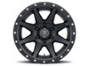 Icon Alloys Rebound Sat Black - 18 X 9 / 6 X 5.5 / 25Mm / 6" Bs