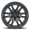 Icon Alloys Vector 6 Sat Blk - 17 X 8.5 / 6 X 5.5 / 0Mm / 4.75'" Bs