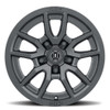 Icon Alloys Vector 5 Sat Blk -17 X 8.5 / 5 X 5" / -6Mm / 4.5" Bs