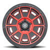 Icon Alloys Victory Sat Blk Red - 17 X 8.5 / 5X4.5 / 0Mm / 4.75" Bs