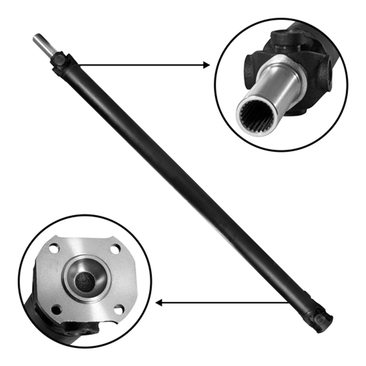 NEW USA Standard Rear Driveshaft for Toyota 4 Runner, 3.4L V6, 2WD, A/T, 1 Piece, 60.75" Overall length