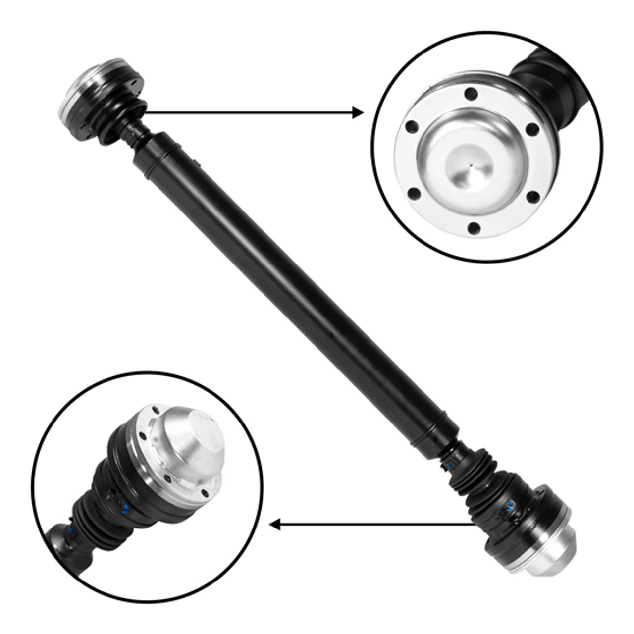 NEW USA Standard Front Driveshaft for Jeep Liberty, 16-1/2" Weld to Weld