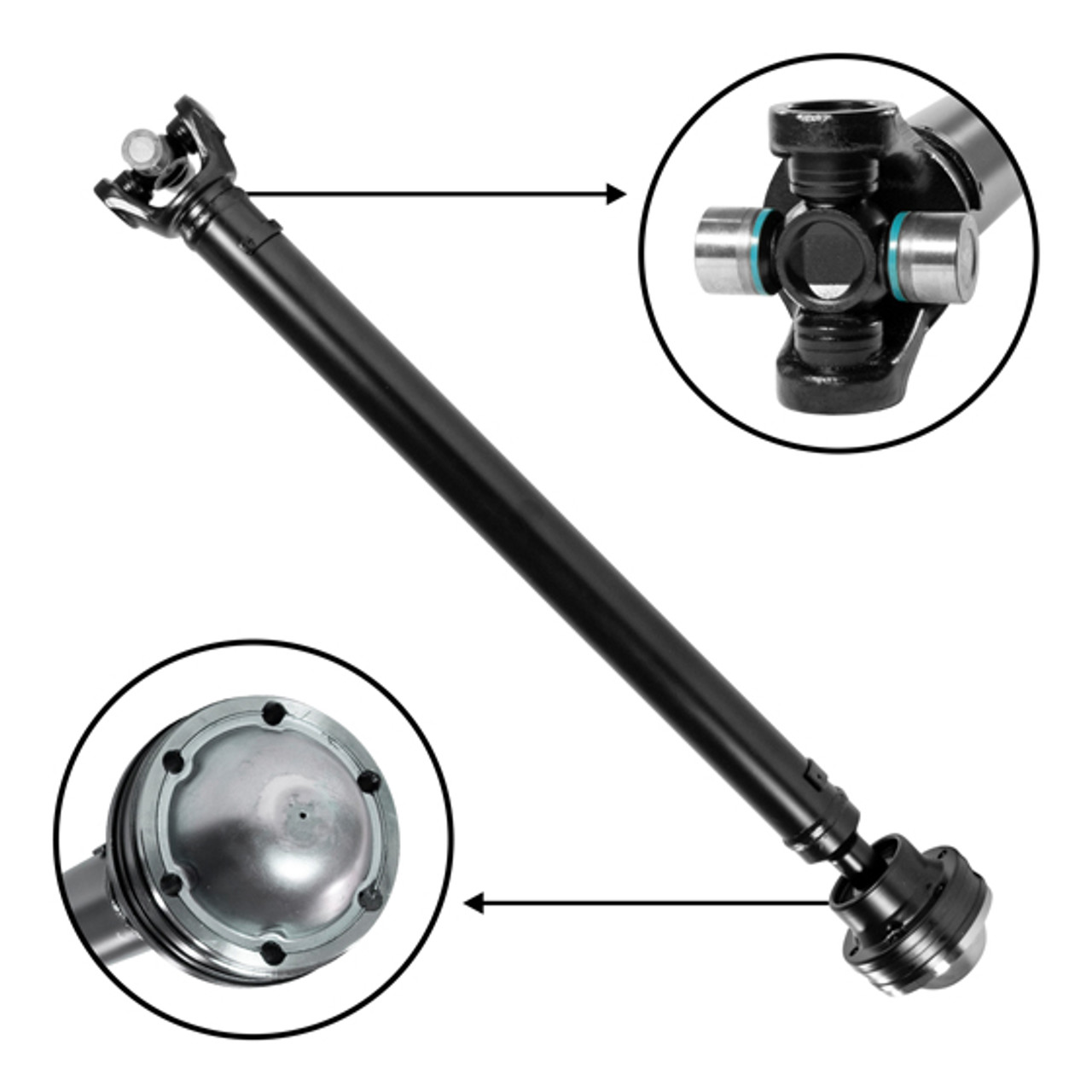 NEW USA Standard Front Driveshaft for Explorer Sport Trac & Mountaineer, 29-5/8" Flange to Center
