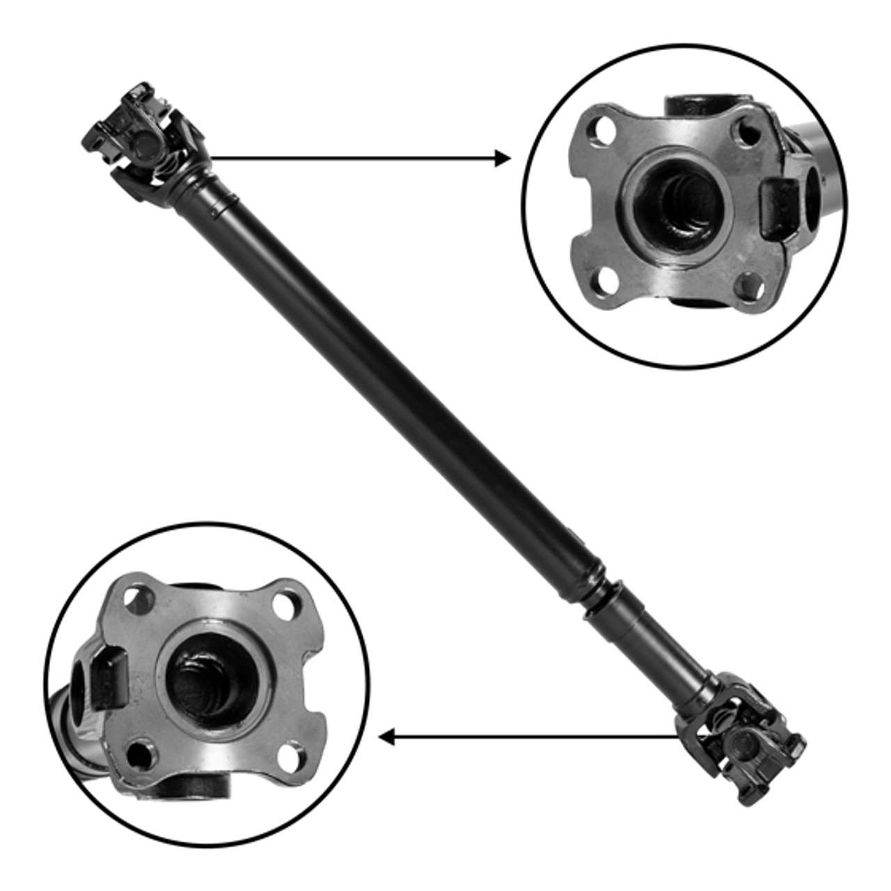 NEW USA Standard Front Driveshaft for F150 & F250, 34-1/2" Flange to Flange