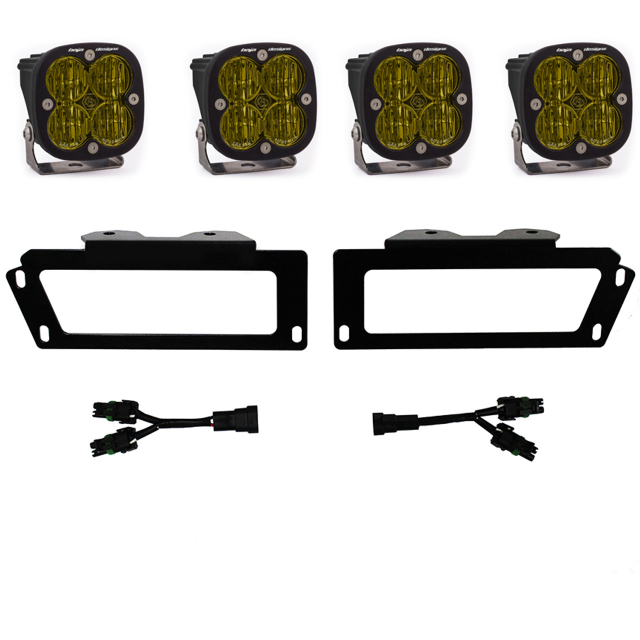 Ram 2500/3500 Fog Lights SAE Fog Pocket Kit Amber FPK 10-18 RAM 1500 09-12 Ram 2500/3500 Baja Designs