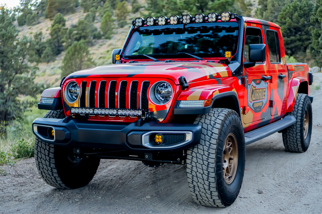 Jeep JL/JT Roof Bar LED Light Kit 50 Inch OnX6+ w/Upfitter Baja Designs