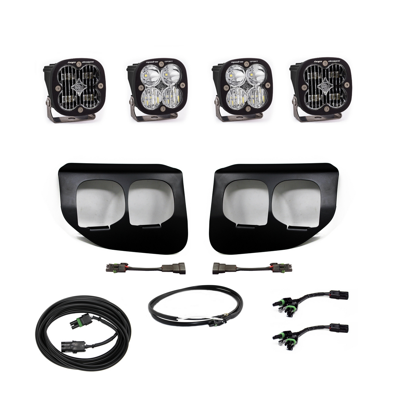 Ford Super Duty (20-On) Fog Lights Dual FPK SAE/Sport DC Baja Designs w/Upfitter Baja Designs