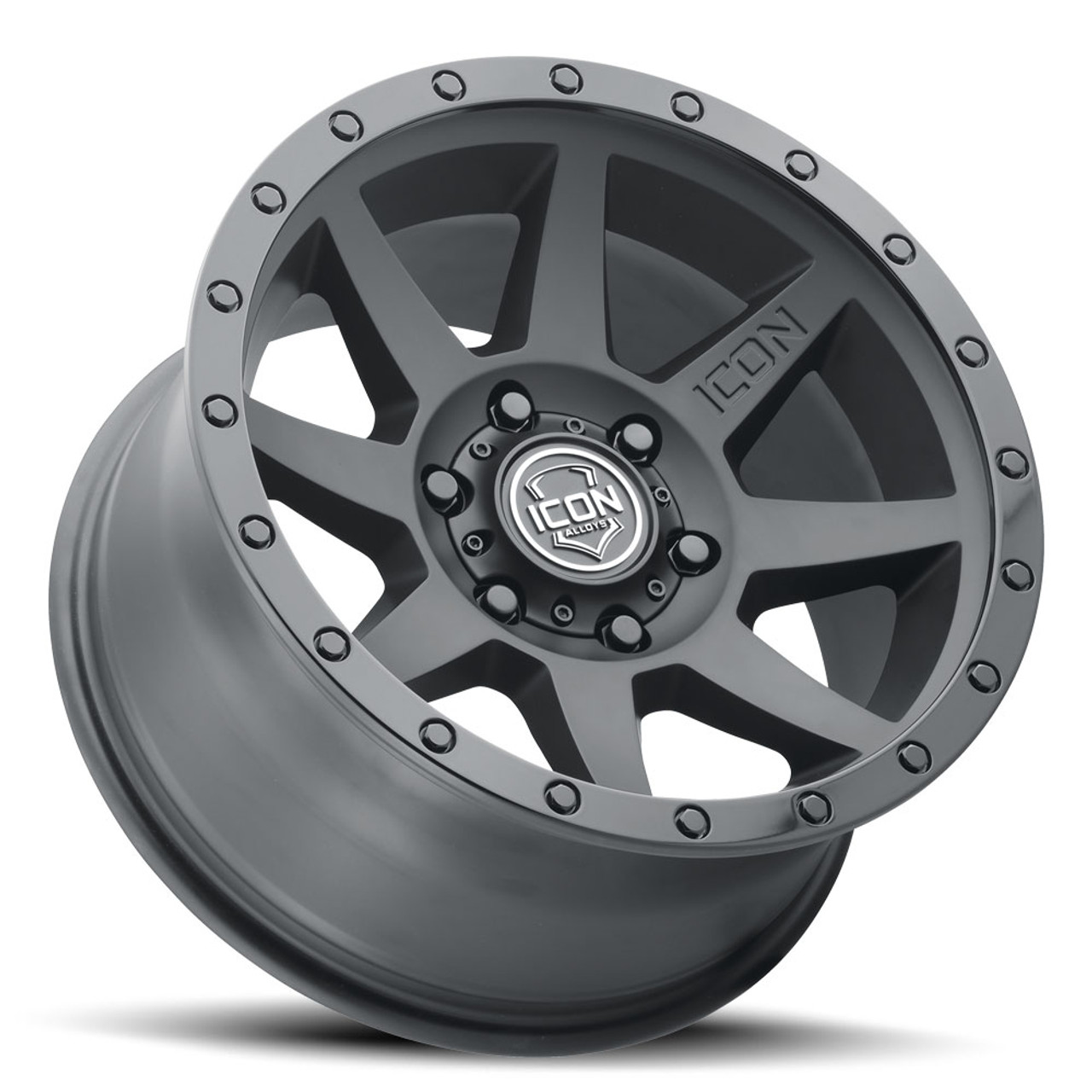 Icon Alloys Rebound Dbl Blk - 17 X 8.5 / 6 X 5.5 / 0Mm / 4.75" Bs