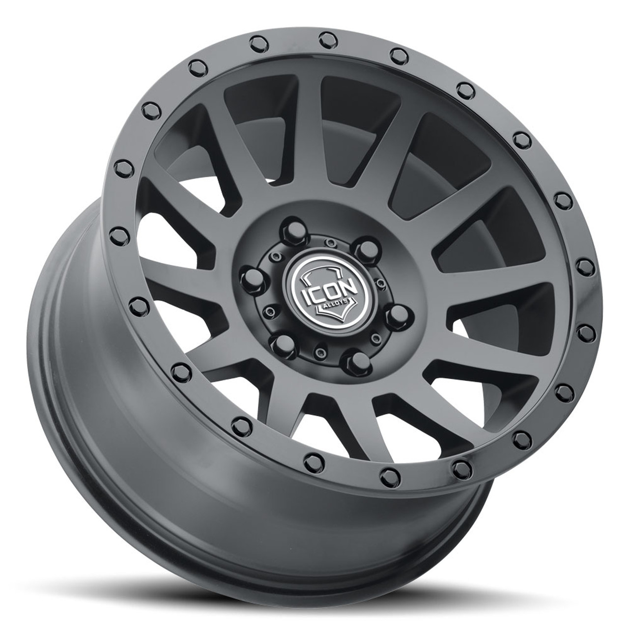 Icon Alloys Compression Dbl Blk - 17 X 8.5 / 6 X 135 / 6Mm / 5" Bs