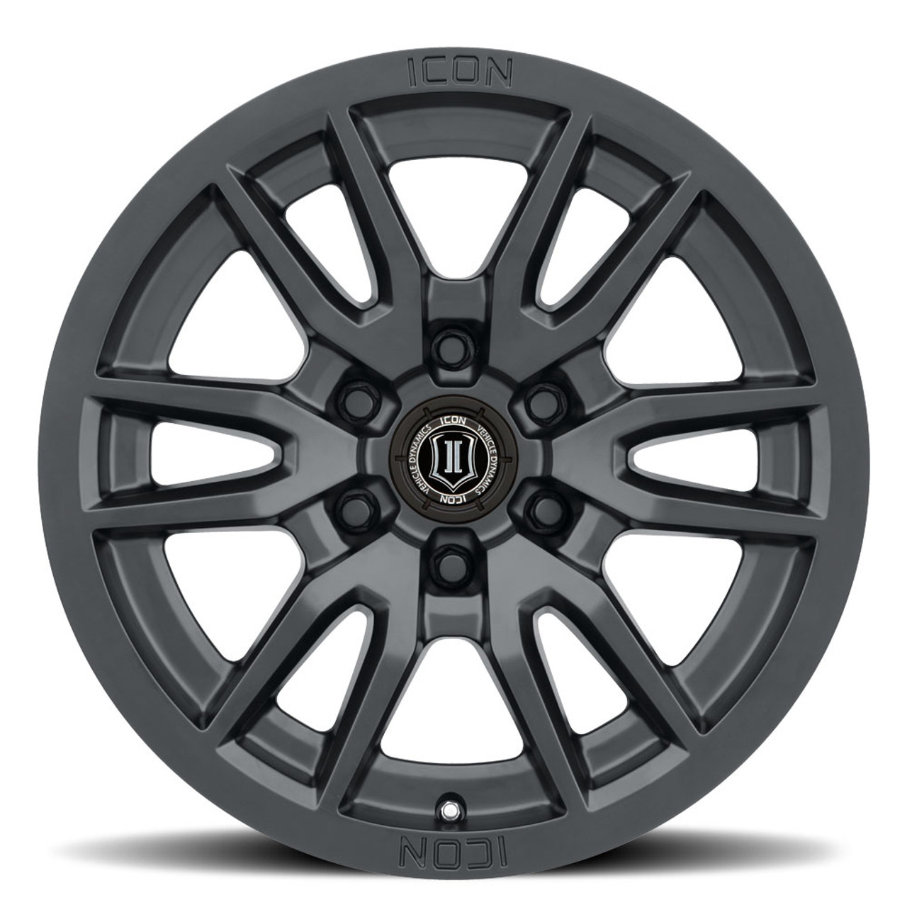 Icon Alloys Vector 6 Sat Blk - 17 X 8.5 / 6 X 135 / 6Mm / 5" Bs