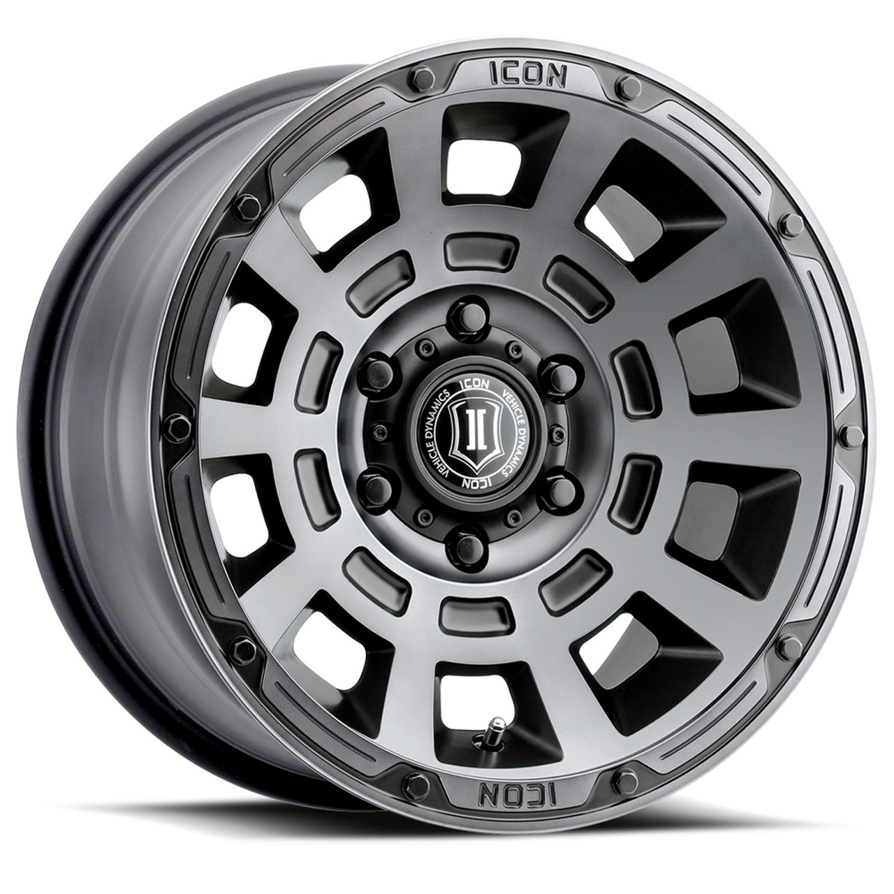 Icon Alloys Thrust Smk Sat Blk - 17 X 8.5 / 6 X 135 / 6 Mm / 5" Bs