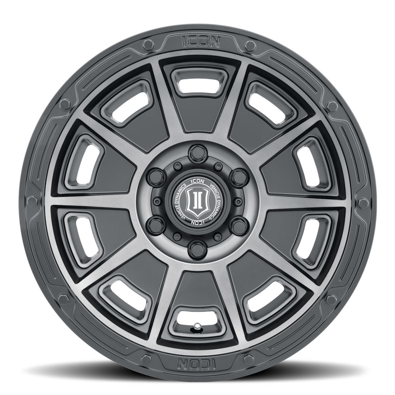 Icon Alloys Victory Smk Sat Black - 17 X 8.5 / 6X5.5 / 0Mm / 4.75" Bs