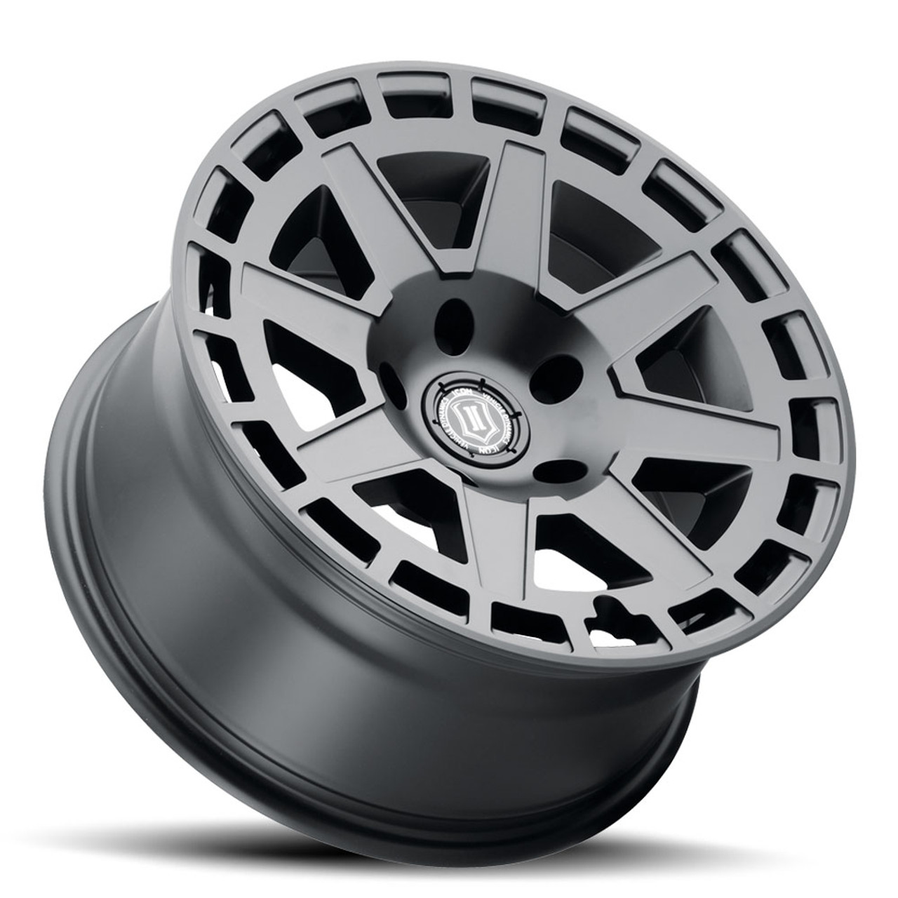 Icon Alloys Compass Sat Blk - 17 X 8.5 / 5X5 / -6Mm / 4.5" Bs