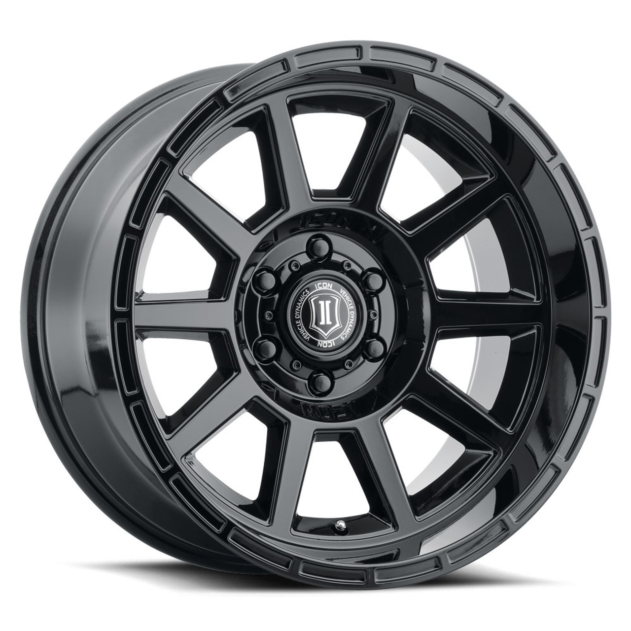 Icon Alloys Recoil Gls Blk - 20 X 10 / 6 X 135 / -24 Mm / 4.5" Bs