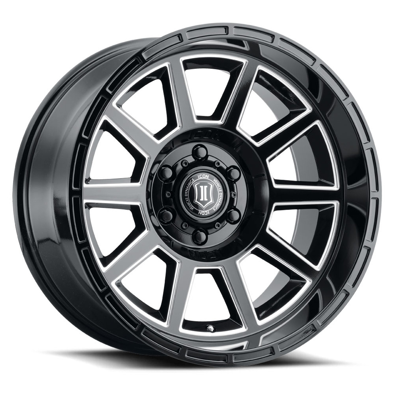 Icon Alloys Recoil Gls Blk Mil Win - 20 X 10 / 6 X 5.5 / -24 Mm / 4.5" Bs