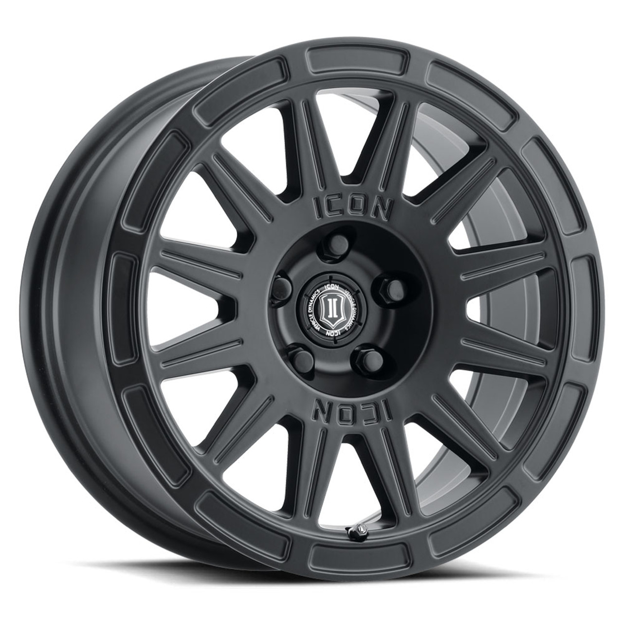 Icon Alloys Ricochet Sat Blk - 15 X 7 / 5 X 100 / 15Mm / 4.6" Bs