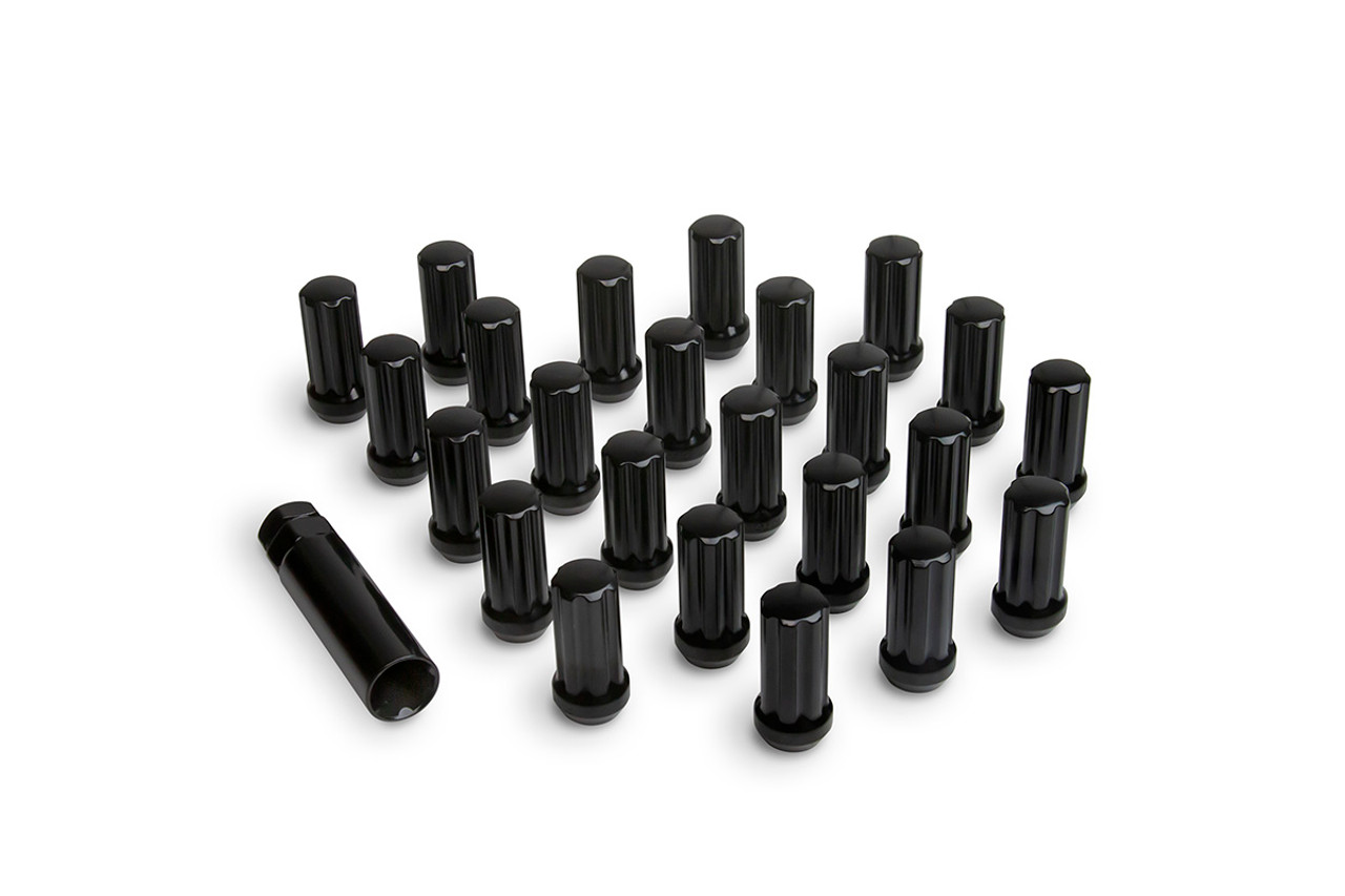 Icon Alloys Lug Nut Kit Black - 14 X 1.5 / 24 Count W/ Key