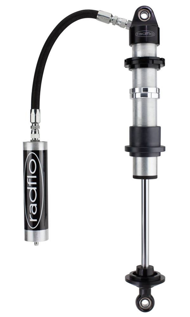 Off Road 2.0 Inch Coil-Over 6 Inch Travel W/ 5/8 Inch Shaft W/ Remote Reservoir90 Deg Fitting W/ Dual Rate Spring Hardware Radflo Suspension