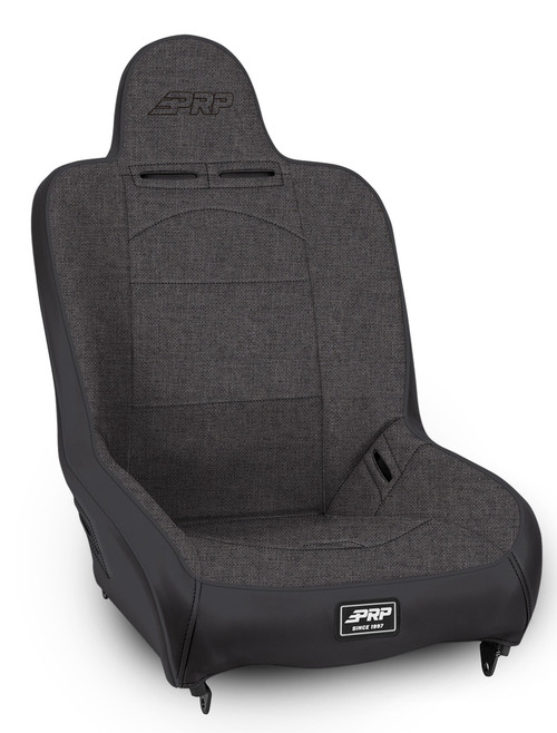 Premier High Back Suspension Seat; All Grey - 202, 202, 54, 54; PRP Black Out, Two Neck Slots